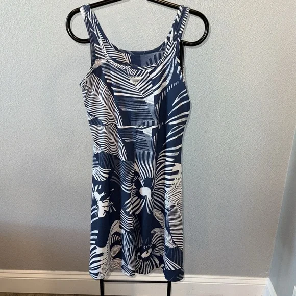 Columbia Blue and White Summer Tank Dress - Picture 5 of 5